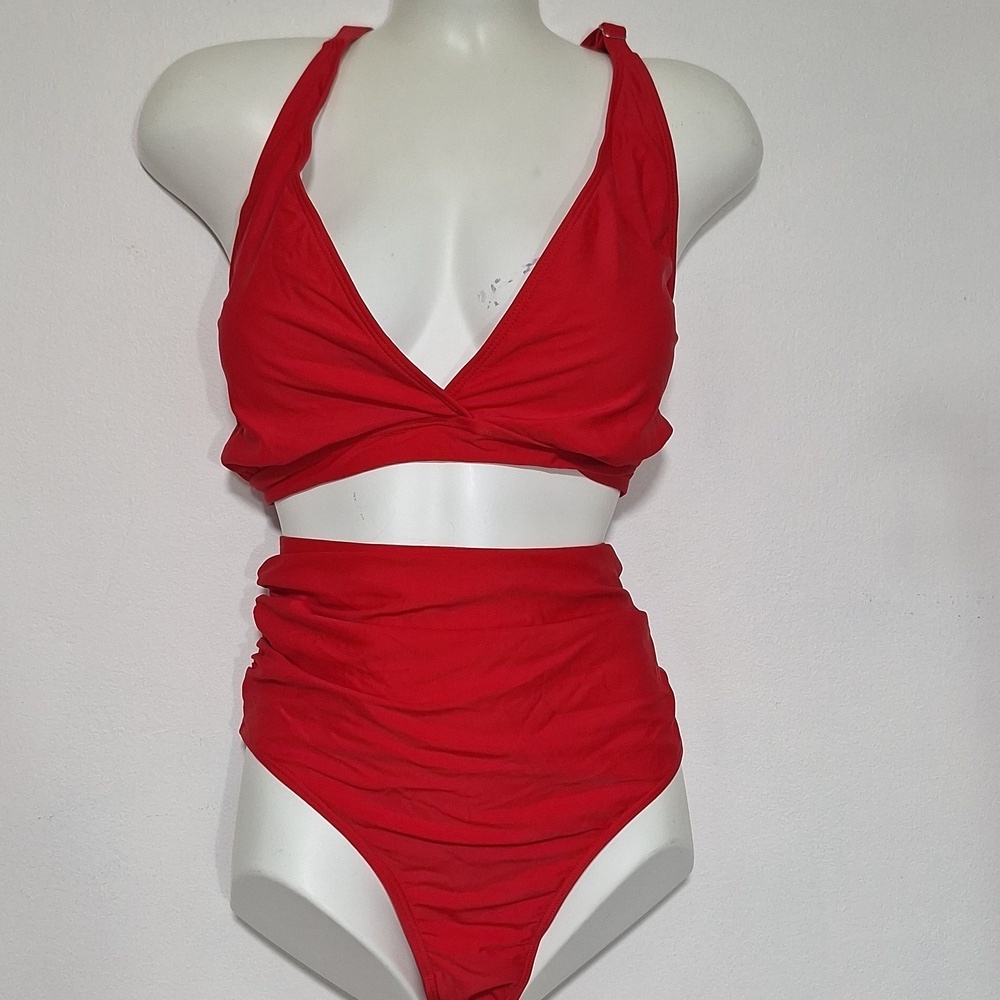 Red Women's Swim Bikini Set